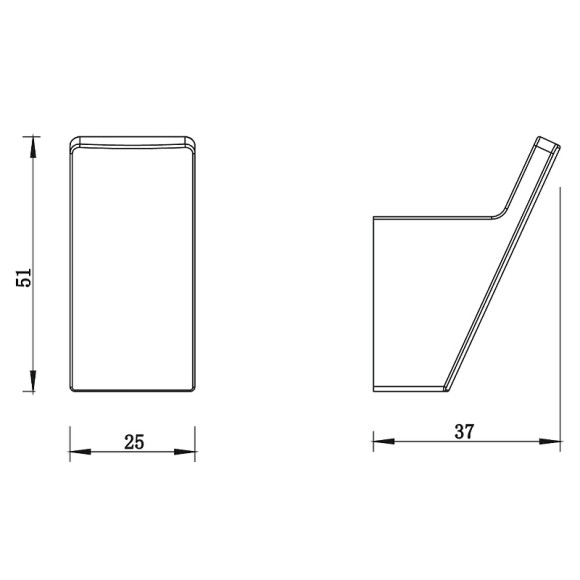 Крючок Whitecross Cubo gold brushed CU2415GLB Брашированное золото