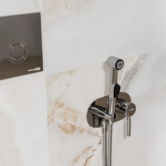 Гигиенический душ со смесителем WasserKRAFT Main 4138 Хром