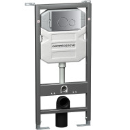 Инсталляция Ceramicanova Envision CN1001M для унитаза с клавишей смыва Хром матовый Инсталляция Ceramicanova Envision CN1001M для унитаза с клавишей смыва Хром матовый