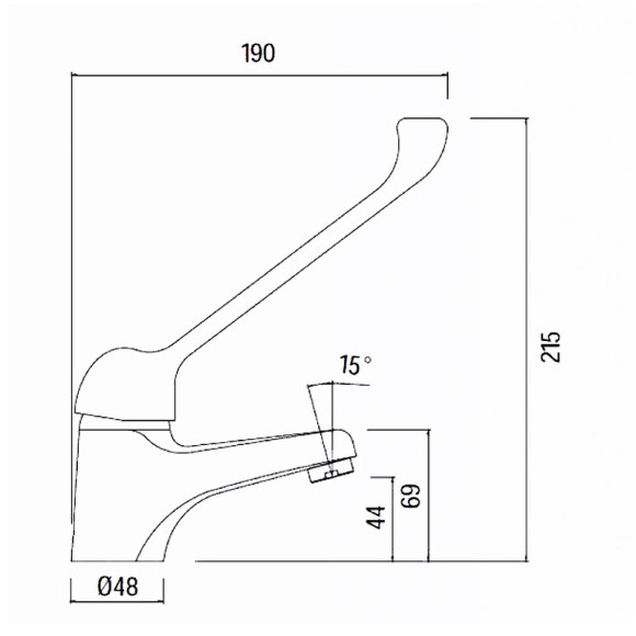 Смеситель для раковины Creavit Home HM1105 Хром