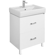 Тумба под раковину Aquaton Америна 67 Н 1A169301AM010 Белая глянцевая