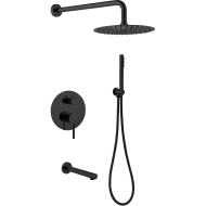 Душевая система Abber Emotion AF8817B Черная матовая Душевая система Abber Emotion AF8817B Черная матовая