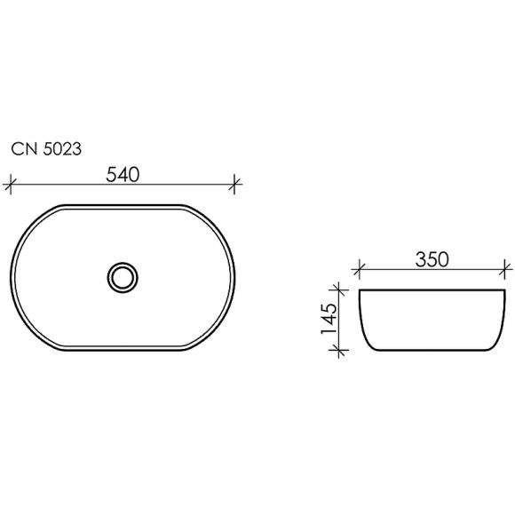 Раковина-чаша Ceramicanova Element 54 CN5023 Белая Раковина-чаша Ceramicanova Element 54 CN5023 Белая