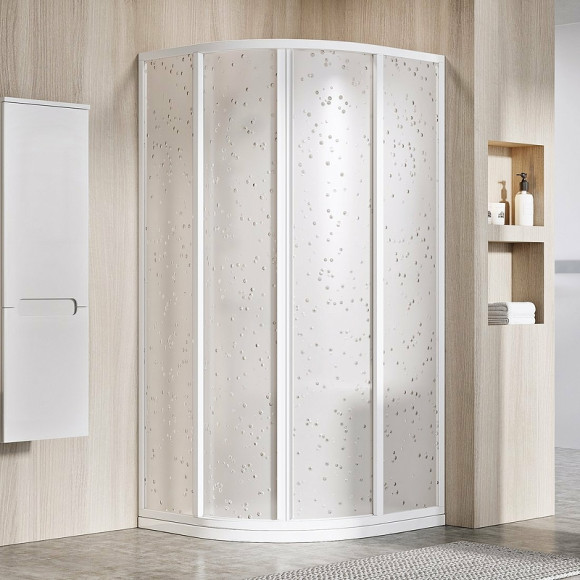 Душевой уголок Ravak Supernova SKCP4-90 90x90 3117O10211 профиль Белый витраж пластик Pearl Душевой уголок Ravak Supernova SKCP4-90 90x90 3117O10211 профиль Белый витраж пластик Pearl
