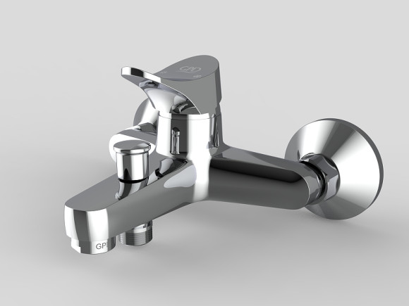 Смеситель для ванны GPD Florus MBB170 Хром