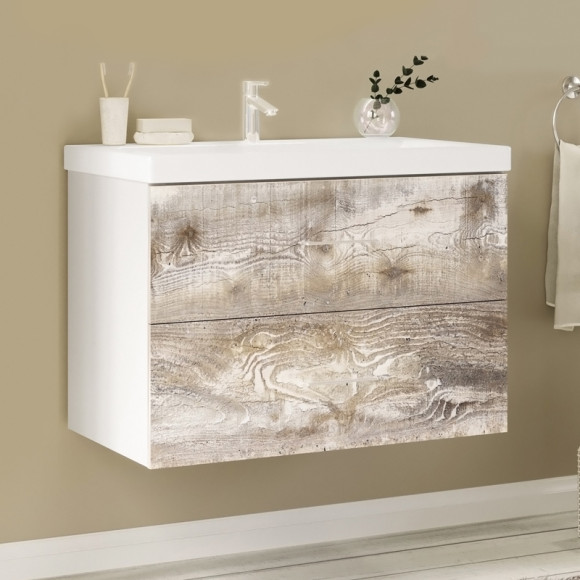 Тумба под раковину Marka One Mix 80П Push Бетон Тумба под раковину Marka One Mix 80П Push Бетон