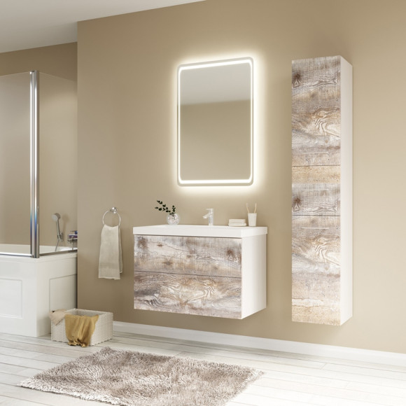 Тумба под раковину Marka One Mix 80П Push Бетон Тумба под раковину Marka One Mix 80П Push Бетон