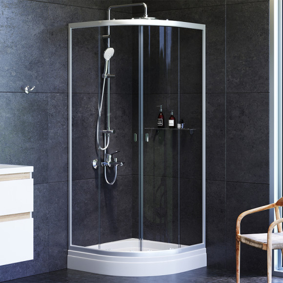 Душевой уголок AM.PM X-Joy Twin Slide 80х80 W88G-205-080MT64 профиль Хром матовый стекло прозрачное Душевой уголок AM.PM X-Joy Twin Slide 80х80 W88G-205-080MT64 профиль Хром матовый стекло прозрачное