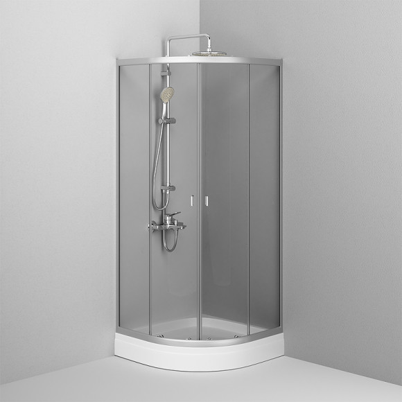 Душевой уголок AM.PM X-Joy Twin Slide 80х80 W88G-205-080MT64 профиль Хром матовый стекло прозрачное Душевой уголок AM.PM X-Joy Twin Slide 80х80 W88G-205-080MT64 профиль Хром матовый стекло прозрачное