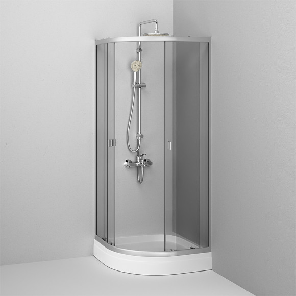 Душевой уголок AM.PM X-Joy Twin Slide 80х80 W88G-205-080MT64 профиль Хром матовый стекло прозрачное Душевой уголок AM.PM X-Joy Twin Slide 80х80 W88G-205-080MT64 профиль Хром матовый стекло прозрачное