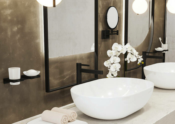 Стакан для зубных щеток Hansgrohe AddStoris 41749670 Черный матовый