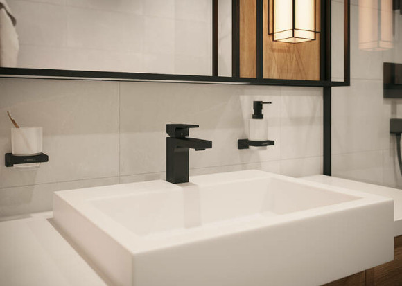 Стакан для зубных щеток Hansgrohe AddStoris 41749670 Черный матовый