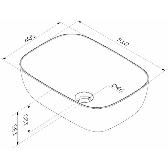 Раковина-чаша AM.PM Func 51 M8FWCC10510WG Белая Раковина-чаша AM.PM Func 51 M8FWCC10510WG Белая