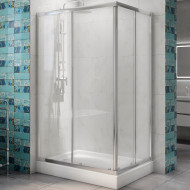 Душевой уголок BelBagno Due 120x80 DUE-AH-2-120/80-C-Cr профиль Хром стекло прозрачное Душевой уголок BelBagno Due 120x80 DUE-AH-2-120/80-C-Cr профиль Хром стекло прозрачное