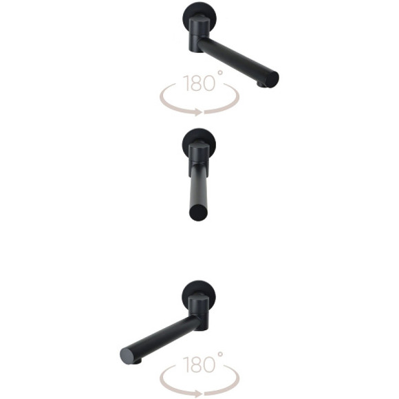 Душевая система Bronze de Luxe Scandi 14582-501B Черная