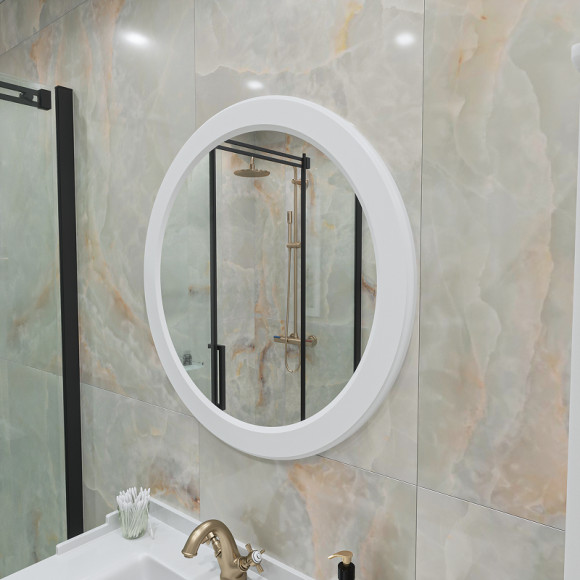 Зеркало Caprigo Valletta 80 35330-112.000.00.05 Белое матовое Зеркало Caprigo Valletta 80 35330-112.000.00.05 Белое матовое