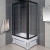 Душевой уголок Radomir Верчелли 120x80 L 1-03-6-1-0-0130 профиль Черный стекло прозрачное