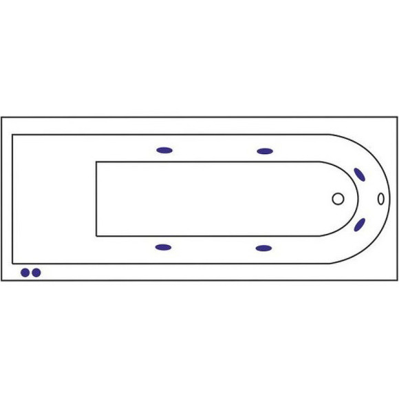 Акриловая ванна Excellent Aurum 180x80 WAEX.AUR18.HYDRO.CR с гидромассажем Акриловая ванна Excellent Aurum 180x80 WAEX.AUR18.HYDRO.CR с гидромассажем