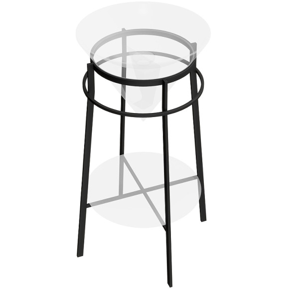 Консоль под раковину Kerama Marazzi Cono CO.44\BLK.M Черная матовая