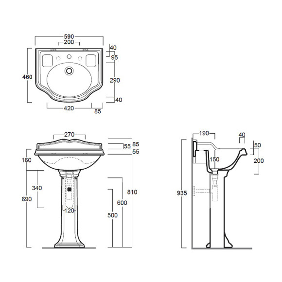 Раковина Simas Arcade 59 AR814bi*1 Белая Раковина Simas Arcade 59 AR814bi*1 Белая