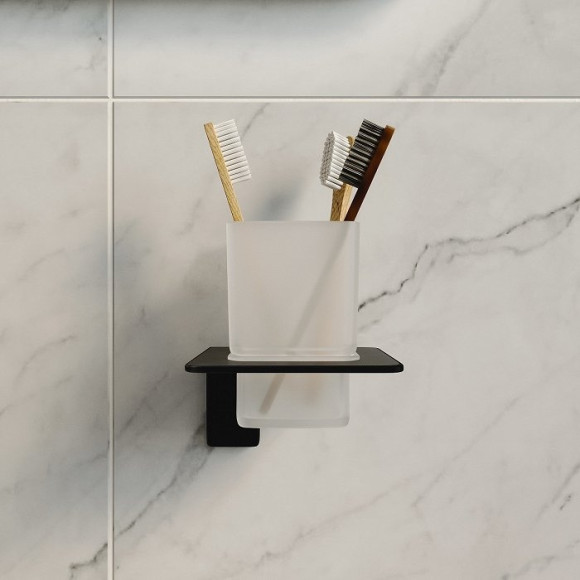 Стакан для зубных щеток Iddis Slide SLIBSG1i45 Черный