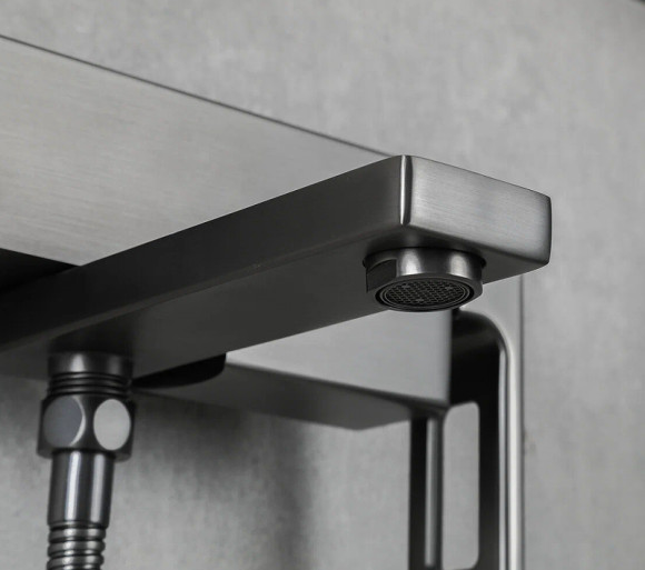 Смеситель для ванны Gappo G17-9 G3217-9 Оружейная сталь