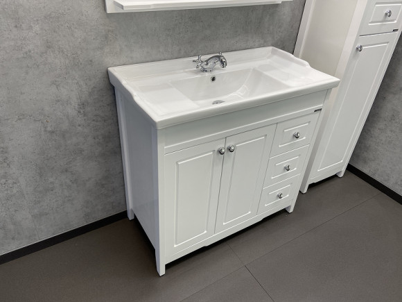 Тумба с раковиной Comforty Тбилиси 90 00003132630 Белая Тумба с раковиной Comforty Тбилиси 90 00003132630 Белая