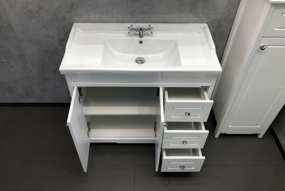 Тумба с раковиной Comforty Тбилиси 90 00003132630 Белая Тумба с раковиной Comforty Тбилиси 90 00003132630 Белая