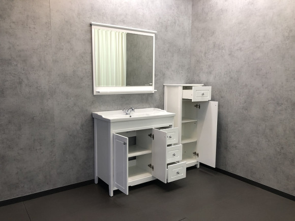 Тумба с раковиной Comforty Тбилиси 90 00003132630 Белая Тумба с раковиной Comforty Тбилиси 90 00003132630 Белая