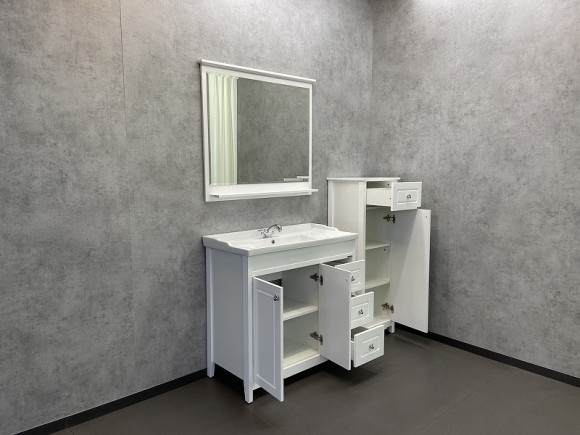 Тумба с раковиной Comforty Тбилиси 90 00003132630 Белая Тумба с раковиной Comforty Тбилиси 90 00003132630 Белая