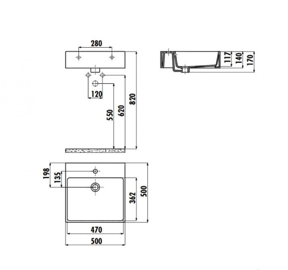 Раковина Creavit Next 50 NX256-00CB00E-NA00 Белая Золото