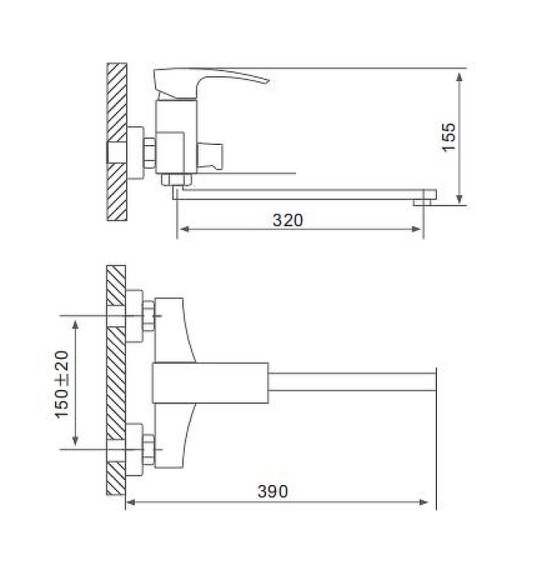 Смеситель для ванны Gappo G07 G2207-7 универсальный Белый Хром Смеситель для ванны Gappo G07 G2207-7 универсальный Белый Хром
