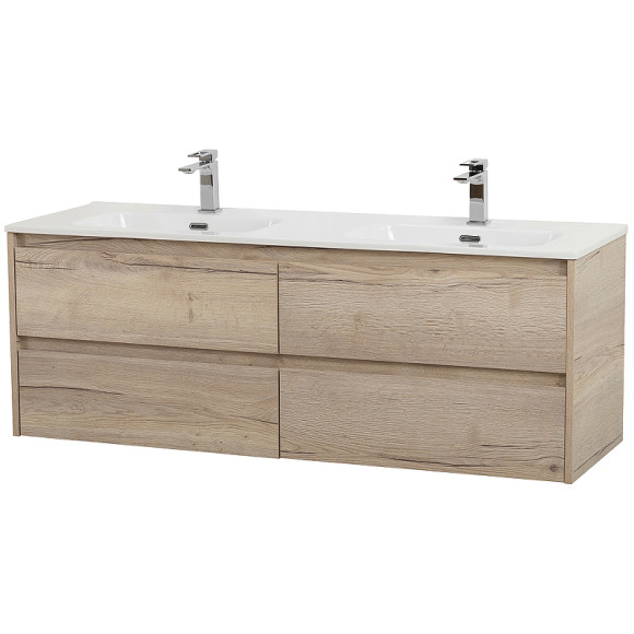 Тумба под раковину BelBagno Kraft 140 KRAFT-1400-4C-SO-2-RGB подвесная Rovere Galifax Bianco Тумба под раковину BelBagno Kraft 140 KRAFT-1400-4C-SO-2-RGB подвесная Rovere Galifax Bianco