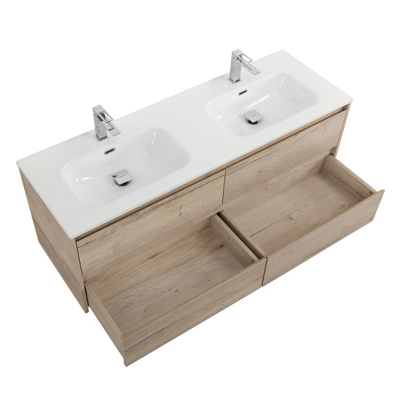 Тумба под раковину BelBagno Kraft 140 KRAFT-1400-4C-SO-2-RGB подвесная Rovere Galifax Bianco Тумба под раковину BelBagno Kraft 140 KRAFT-1400-4C-SO-2-RGB подвесная Rovere Galifax Bianco