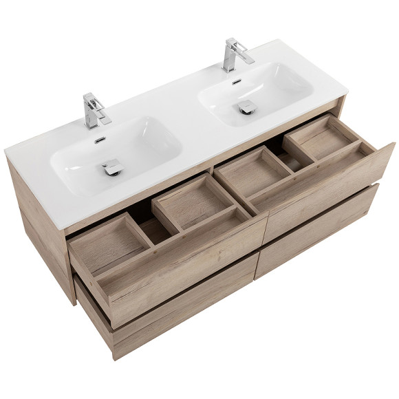 Тумба под раковину BelBagno Kraft 140 KRAFT-1400-4C-SO-2-RGB подвесная Rovere Galifax Bianco Тумба под раковину BelBagno Kraft 140 KRAFT-1400-4C-SO-2-RGB подвесная Rovere Galifax Bianco