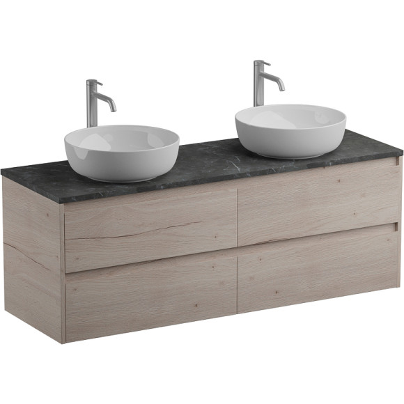 Тумба под раковину BelBagno Kraft 140 KRAFT-1400-4C-SO-2-RGB подвесная Rovere Galifax Bianco Тумба под раковину BelBagno Kraft 140 KRAFT-1400-4C-SO-2-RGB подвесная Rovere Galifax Bianco