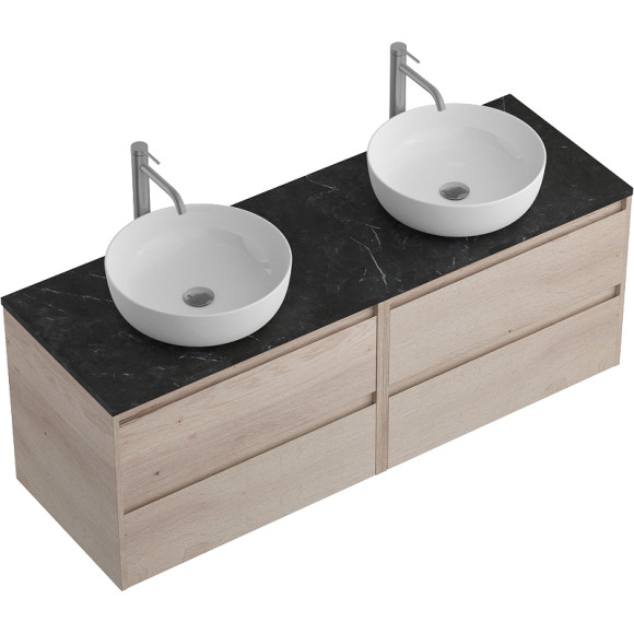 Тумба под раковину BelBagno Kraft 140 KRAFT-1400-4C-SO-2-RGB подвесная Rovere Galifax Bianco Тумба под раковину BelBagno Kraft 140 KRAFT-1400-4C-SO-2-RGB подвесная Rovere Galifax Bianco