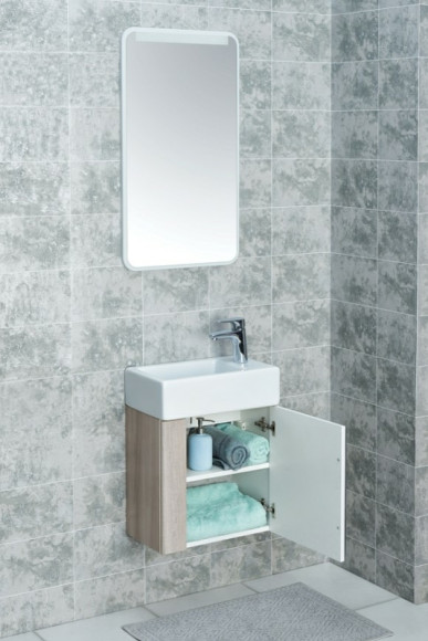 Зеркало Aquaton Вита 46 1A221902VT010 с подсветкой Белое