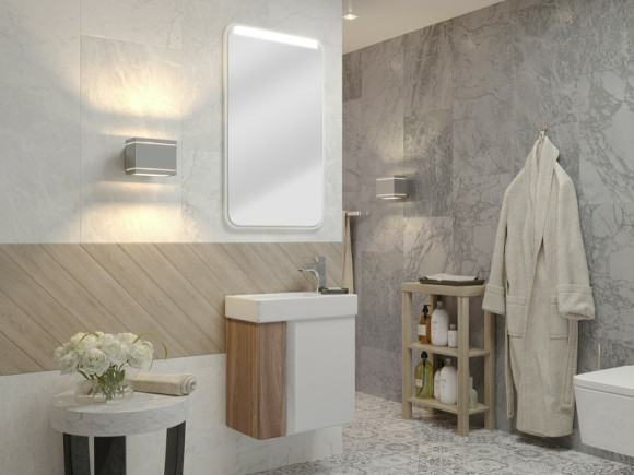 Зеркало Aquaton Вита 46 1A221902VT010 с подсветкой Белое