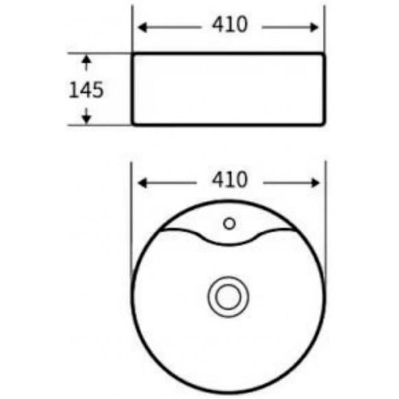 Раковина Esbano Beryl 41 ESRNBERYMB Черная матовая