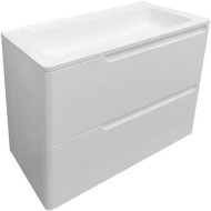 Тумба с раковиной Эстет Kare Luxe 70 ФР-00007073 подвесная Белая