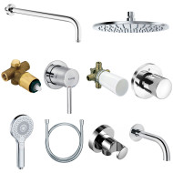 Душевая система Kludi Bozz 386340576 Хром