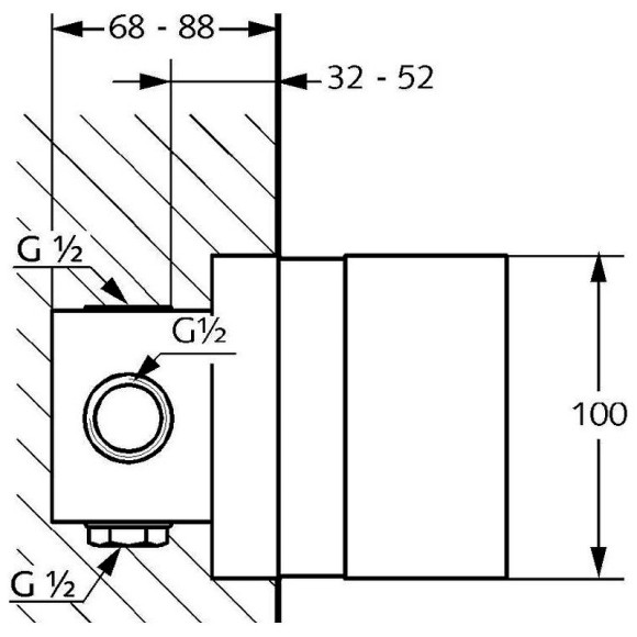 Душевая система Kludi Bozz 386340576 Хром