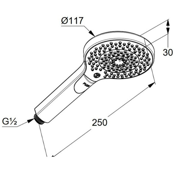 Душевая система Kludi Bozz 386340576 Хром
