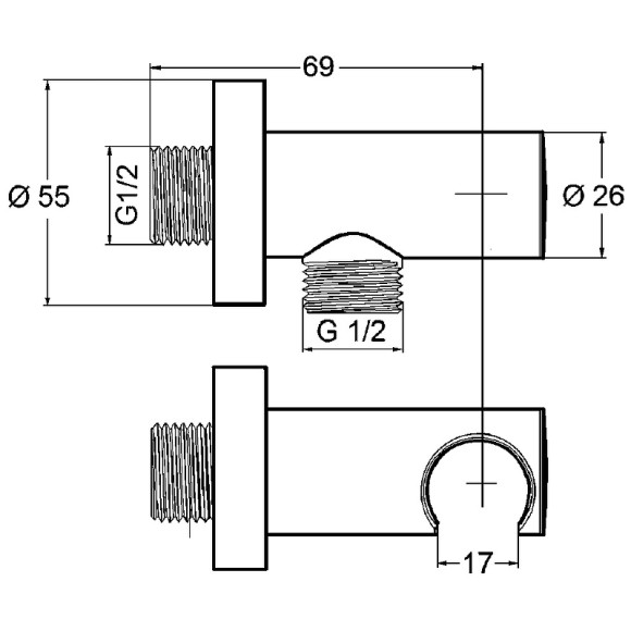 Душевая система Kludi Bozz 386340576 Хром