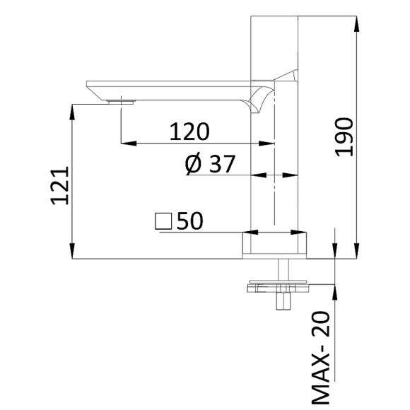 Смеситель для раковины Remer Edge EG610NO Черный матовый Смеситель для раковины Remer Edge EG610NO Черный матовый