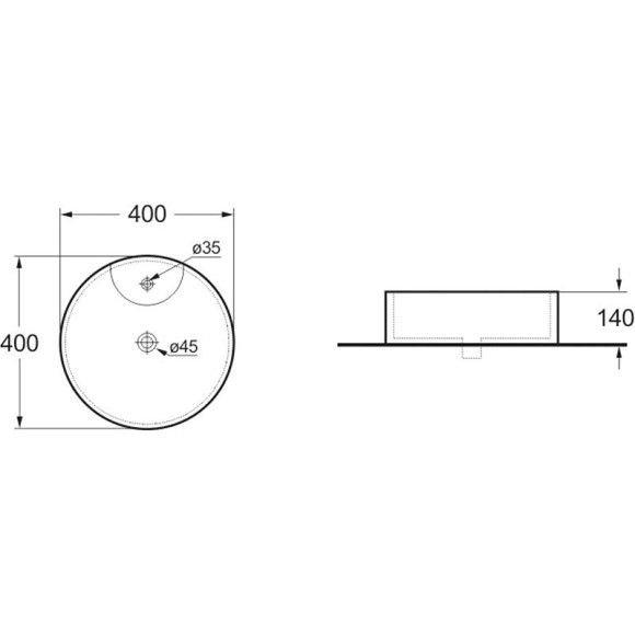 Раковина-чаша Vincea VBS-132 40 Белая Раковина-чаша Vincea VBS-132 40 Белая