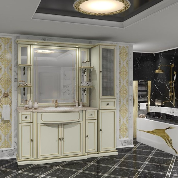 Зеркало Opadiris Корсо Оро 11 89 00-00000606 Слоновая кость с золотой патиной