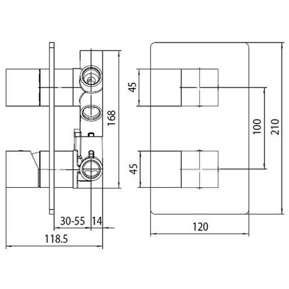 Смеситель для душа Bossini Cube Z00062.045 Белый матовый Смеситель для душа Bossini Cube Z00062.045 Белый матовый