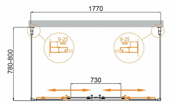Душевой уголок Cezares Molveno 180x80 MOLVENO-AH-22-180/80-C-Cr-IV профиль Хром стекло прозрачное Душевой уголок Cezares Molveno 180x80 MOLVENO-AH-22-180/80-C-Cr-IV профиль Хром стекло прозрачное